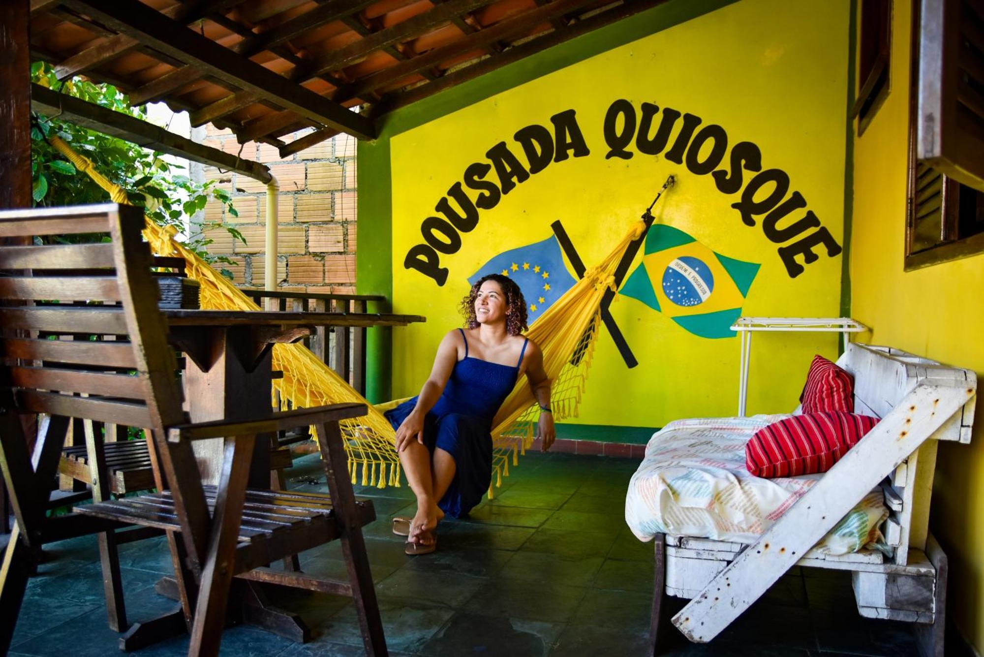 Pousada Quiosque Hospedagem La Bilbaina 포르투세구로 외부 사진